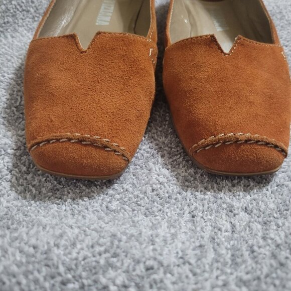 Tiziana Brown Suede Ballet Flats 36 US (6) Business Casual‎ Slip-on - Picture 2 of 9